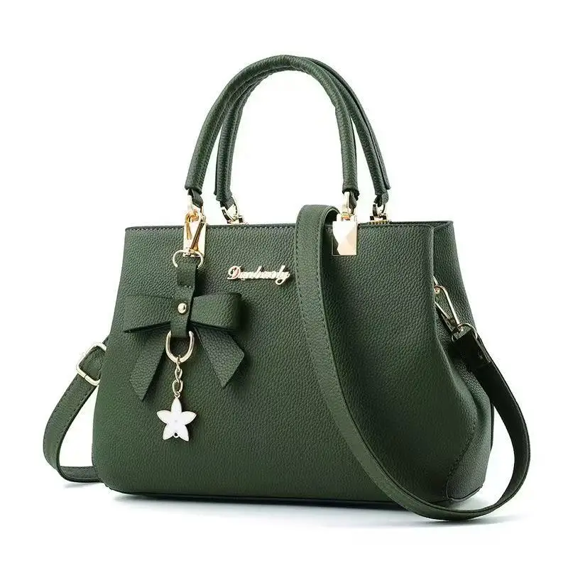 New Korean version trendy autumn and winter bow women's bag portable shoulder bag messenger bag killer bag mother bag large capa
